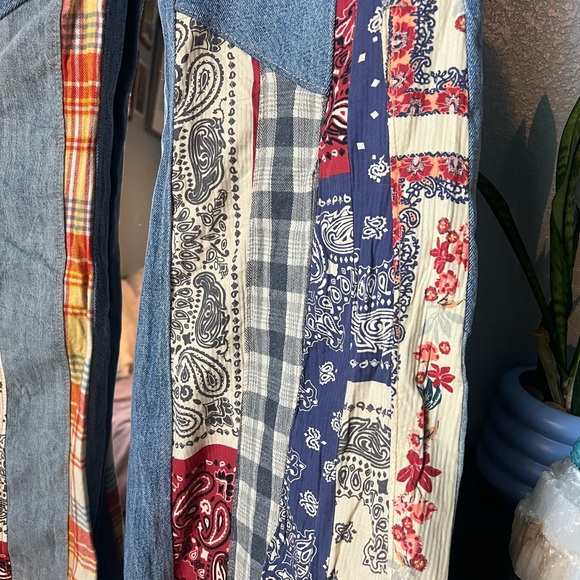 Free People Patchwork Jeans - Picture 4 of 6